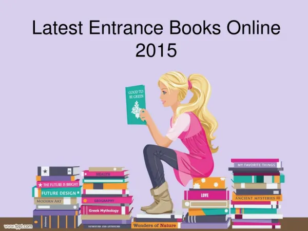 Latest Entrance Exam Books Online 2015