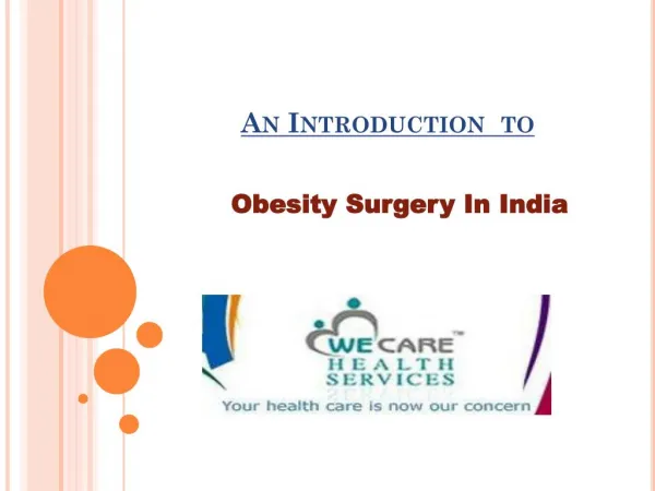 obesity surgery in india