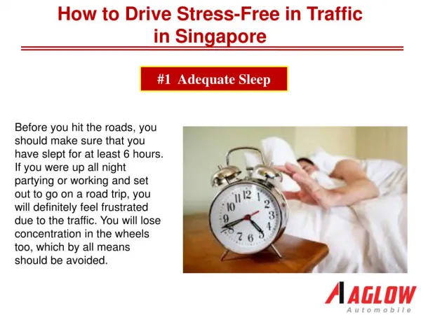 How to Drive Stress-Free in Traffic in Singapore