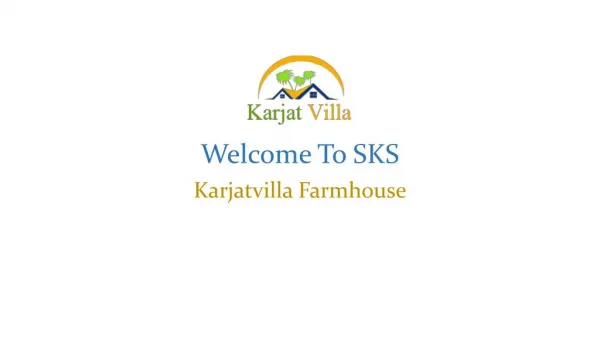 Farmhouse In Karjat