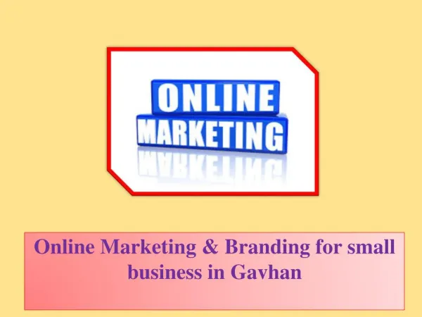 Online Marketing & Branding for Small Business in Gavhan