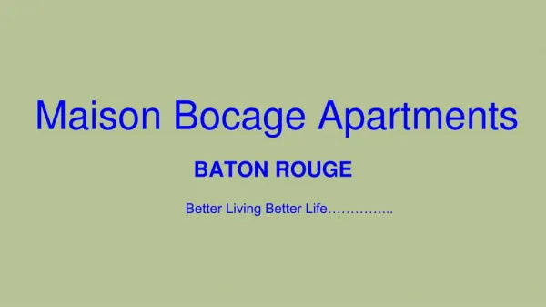 Apartments In Baton Rouge, Louisiana