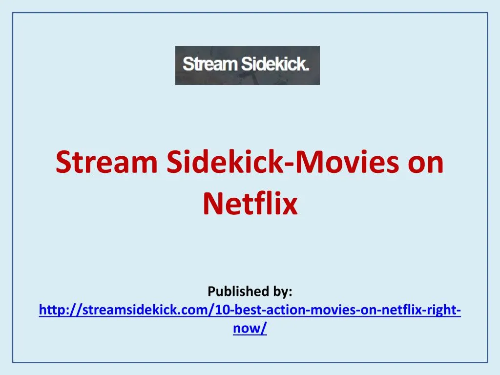stream sidekick movies on netflix