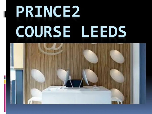 Prince2 course leeds(