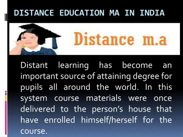 Distance Education MA in Noida, Delhi Ncr, India