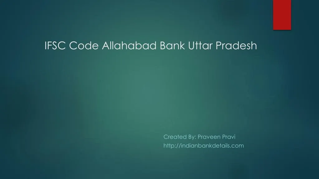 ifsc code allahabad bank uttar pradesh