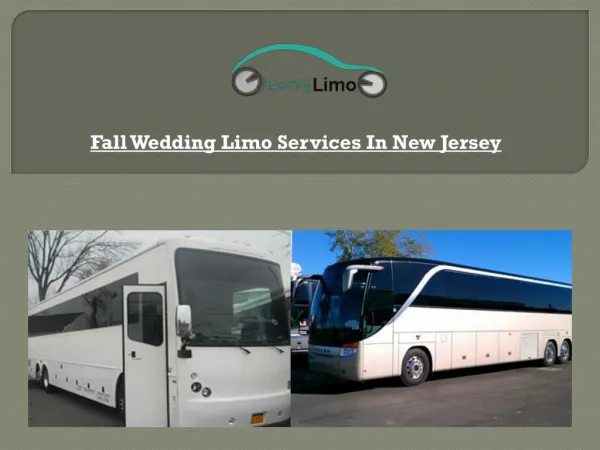 Fall Wedding Limo Services In New Jersey