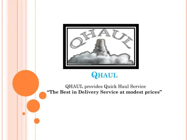 QHAUL-Quick Haul Service