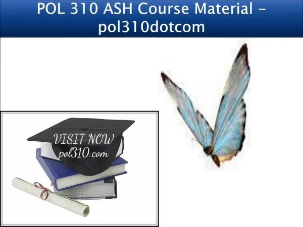 POL 310 ASH Course Material - pol310dotcom