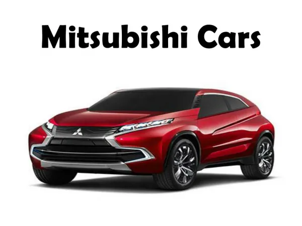 Mitsubishi Cars
