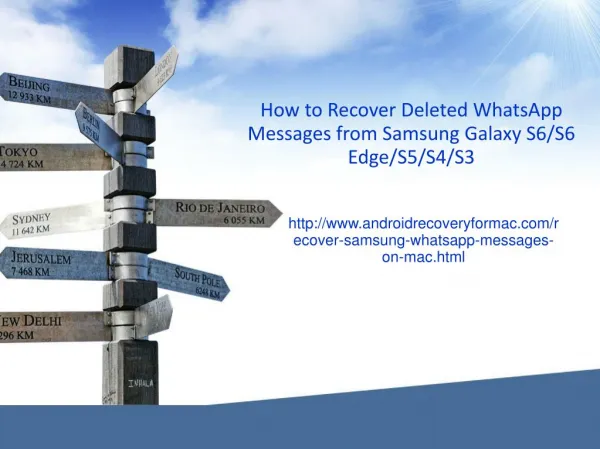 How to Recover Deleted Whatsapp Messages from Samsung Galaxy S6/S6 Edge/S5/S4/S3