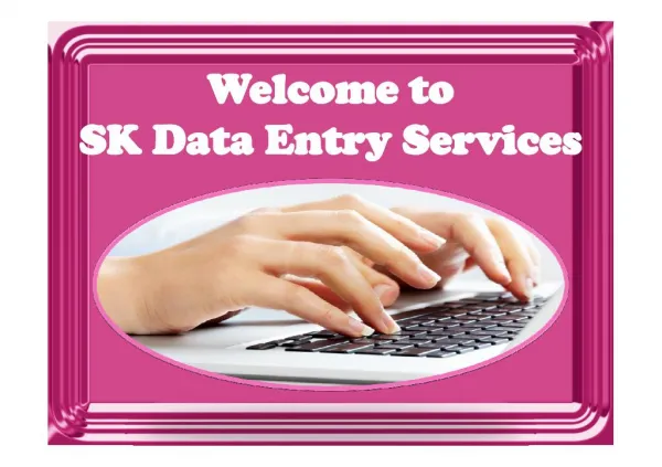 Data entry services online