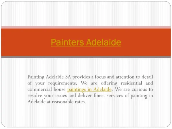Adelaide Painters