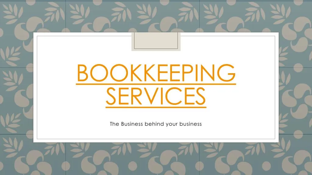 bookkeeping services