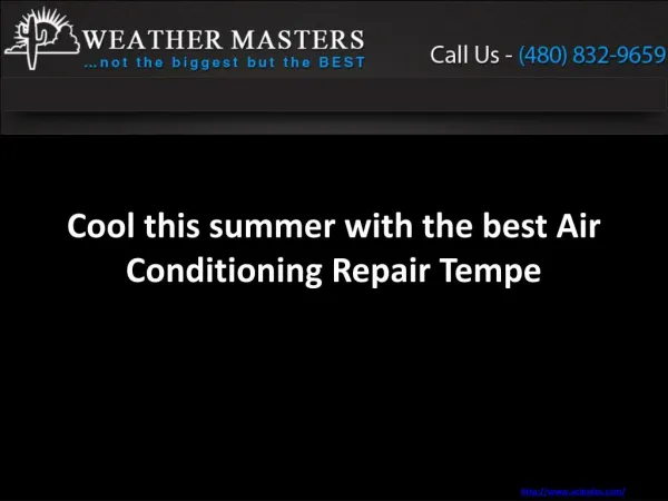 Cool this summer with the best Air Conditioning Repair Tempe