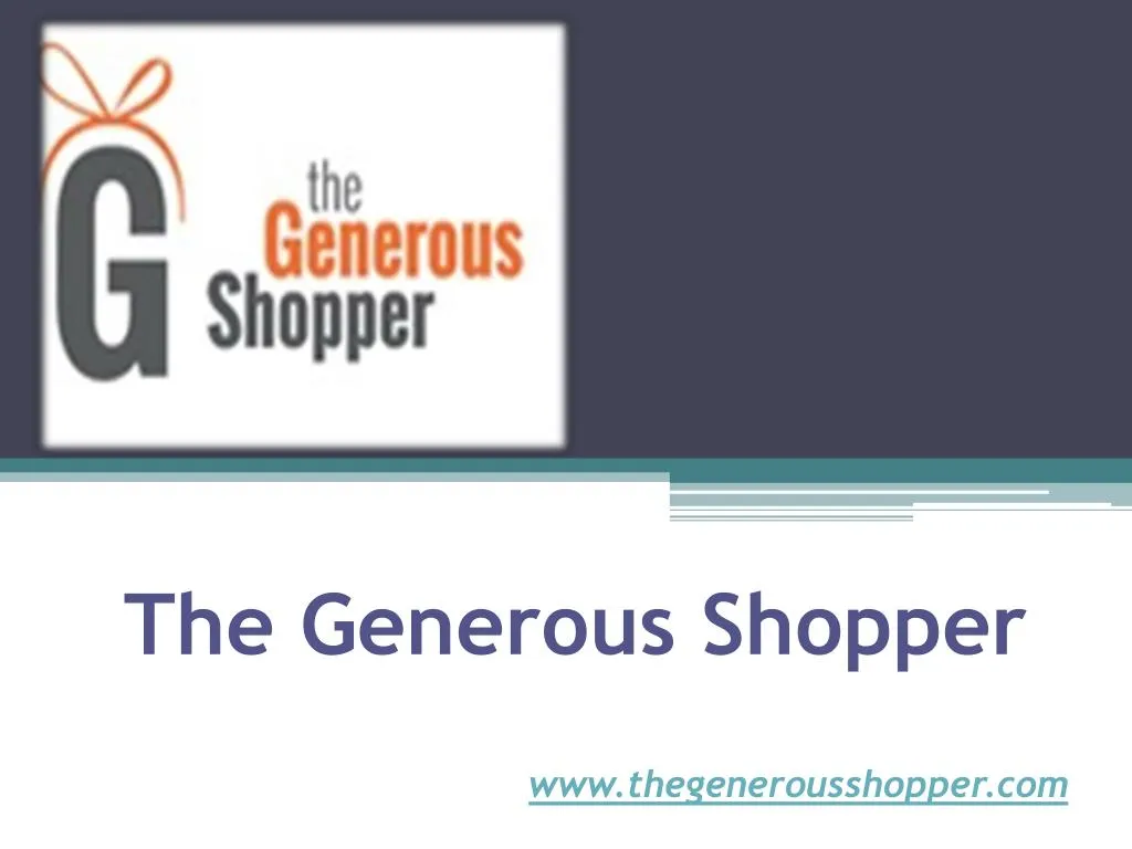 the generous shopper
