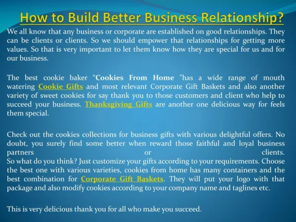 How to build better business relationship?