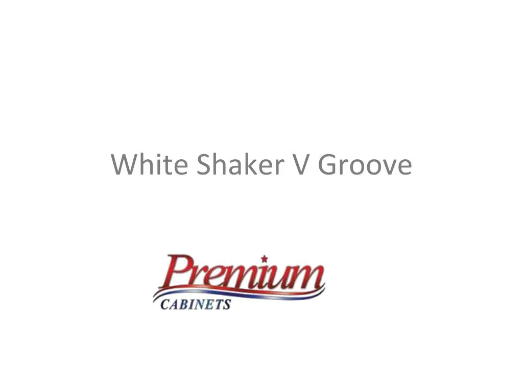white shaker v groove