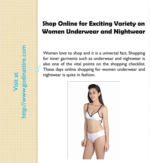 Women Underwear and Nightwear