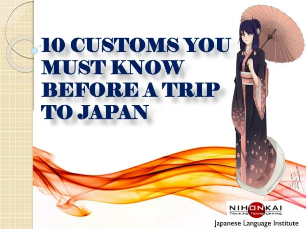 Top 10 customs you must know before a trip to Japan