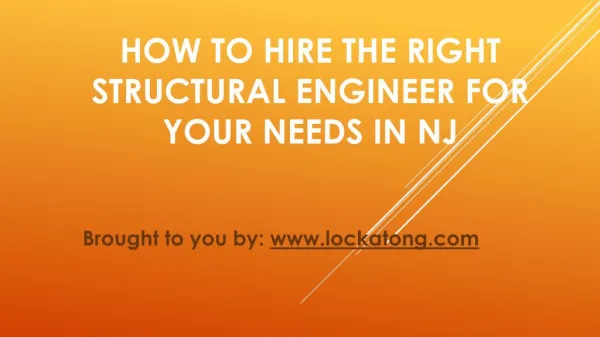 How To Hire The Right Structural Engineer For Your Needs In NJ