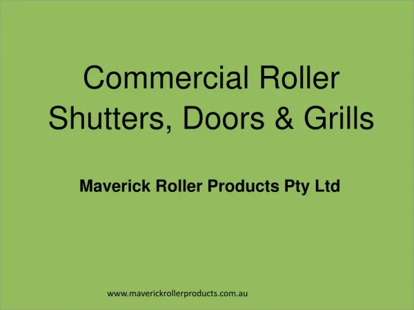 Commercial Roller Shutters, Doors & Grills in Sydney