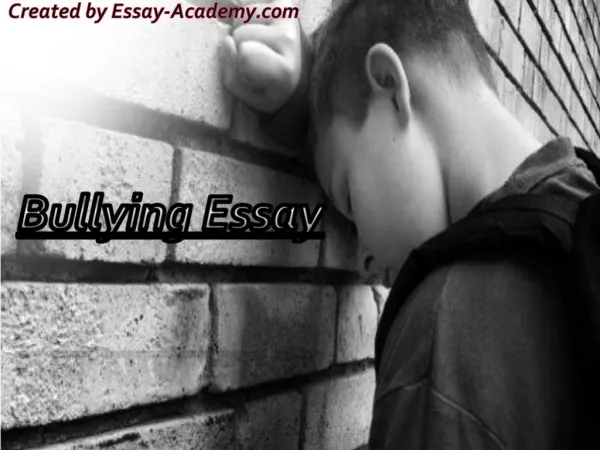 Bullying Essay