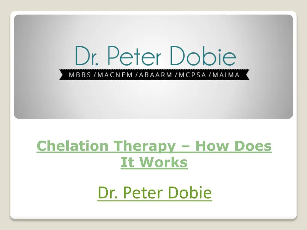 chelation therapy how does it works