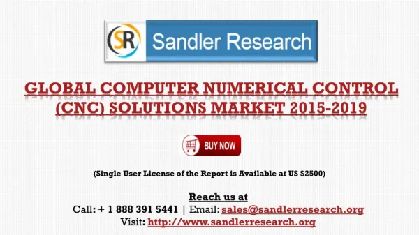 Global Computer Numerical Control (CNC) Solutions Market 2015-2019