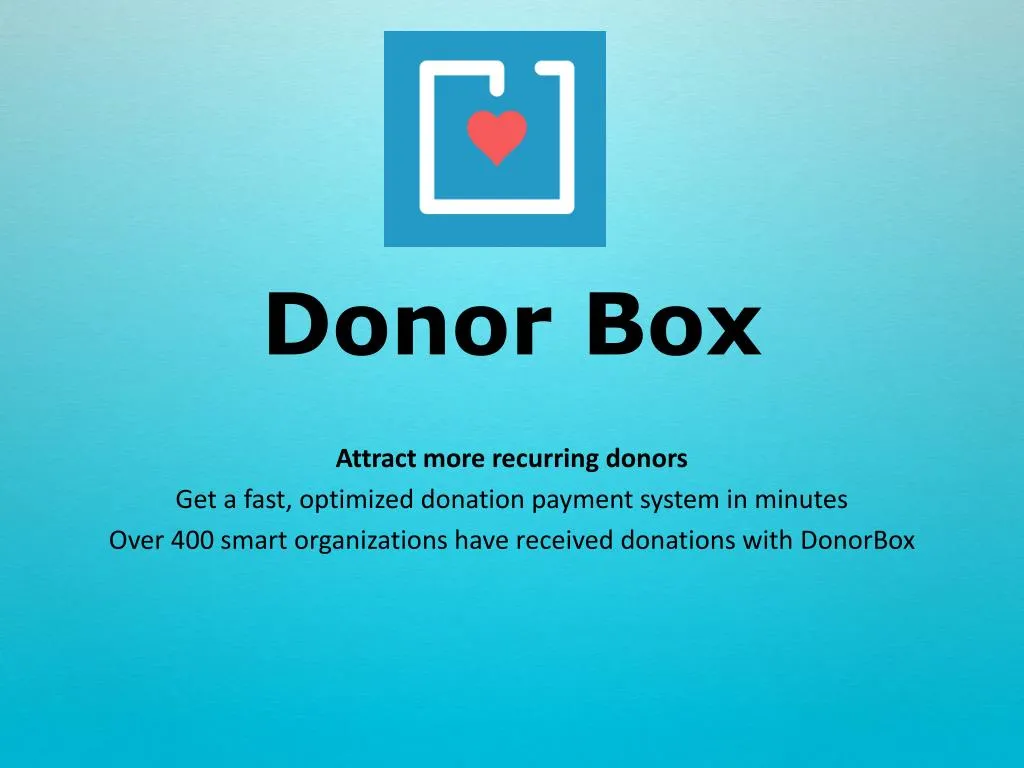donor box