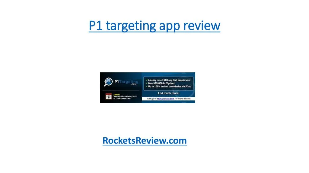 p1 targeting app review