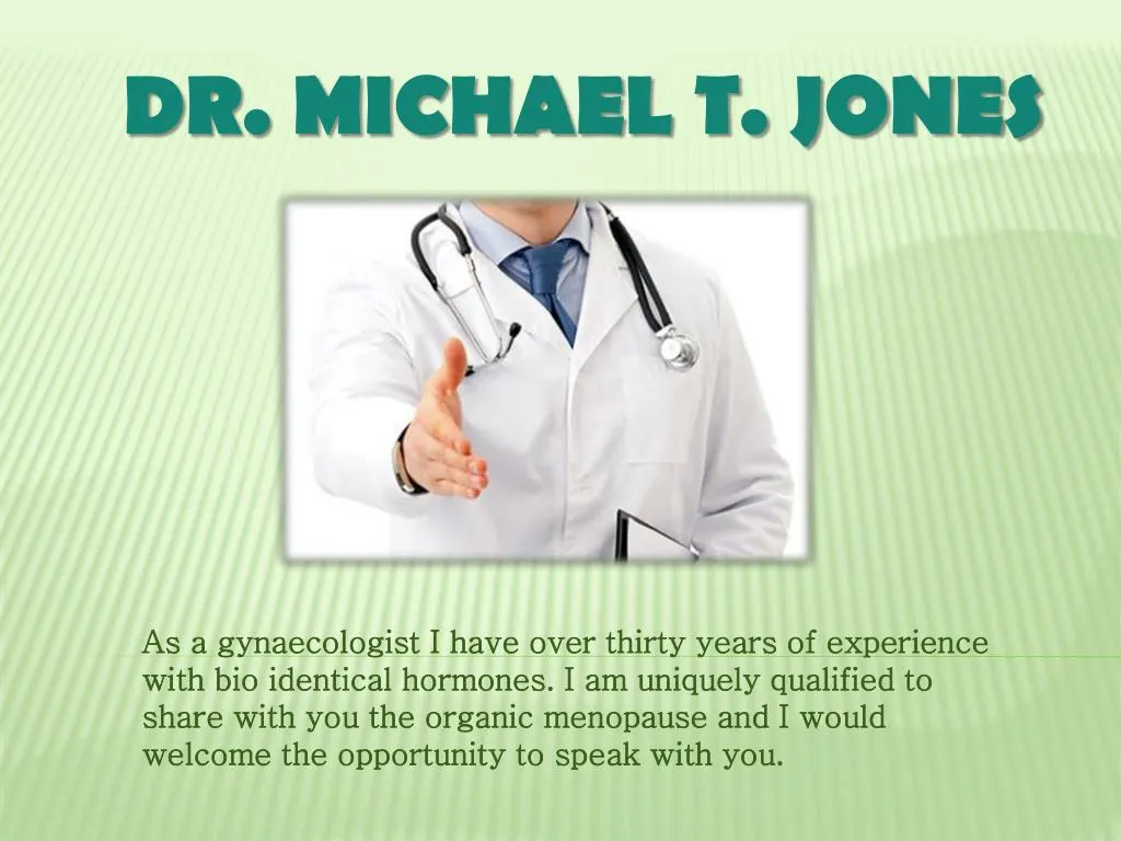 dr michael t jones