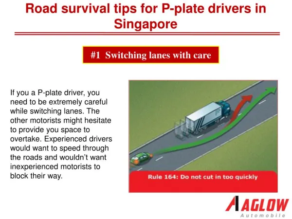 Road survival tips for P-plate drivers in Singapore