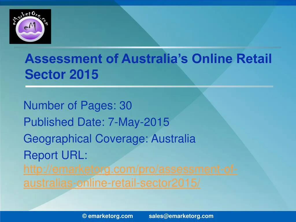 assessment of australia s online retail sector 2015