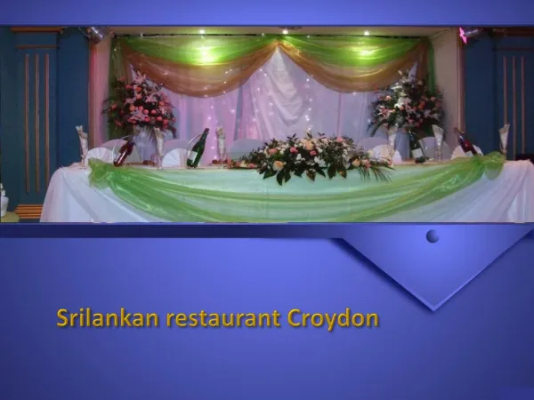 How to Book Srilankan Restaurant Croydon or Surrey Online