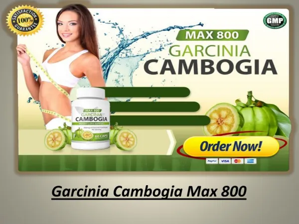 Garcinia Cambogia Max 800 - Weight Loss Pills
