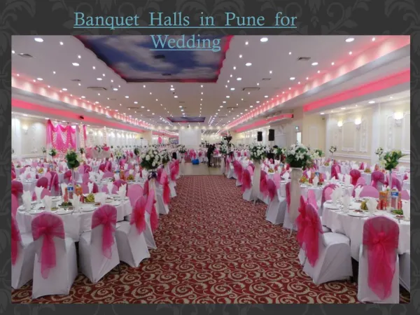 Banquet Halls in Pune for Wedding