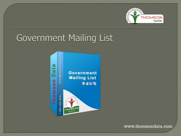 Government Mailing List - Government Database - Government Email List