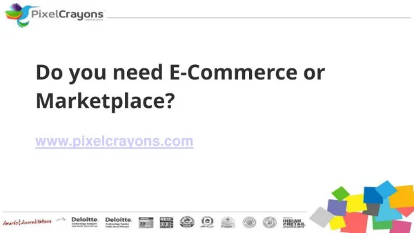 Do you need E-Commerce or Marketplace?