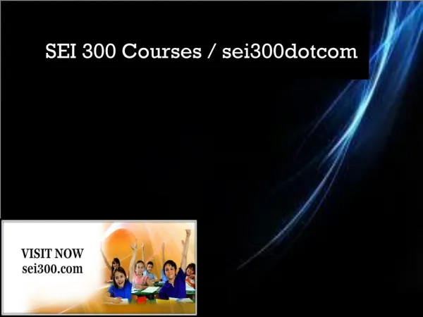 SEI 300 Courses / sei300dotcom
