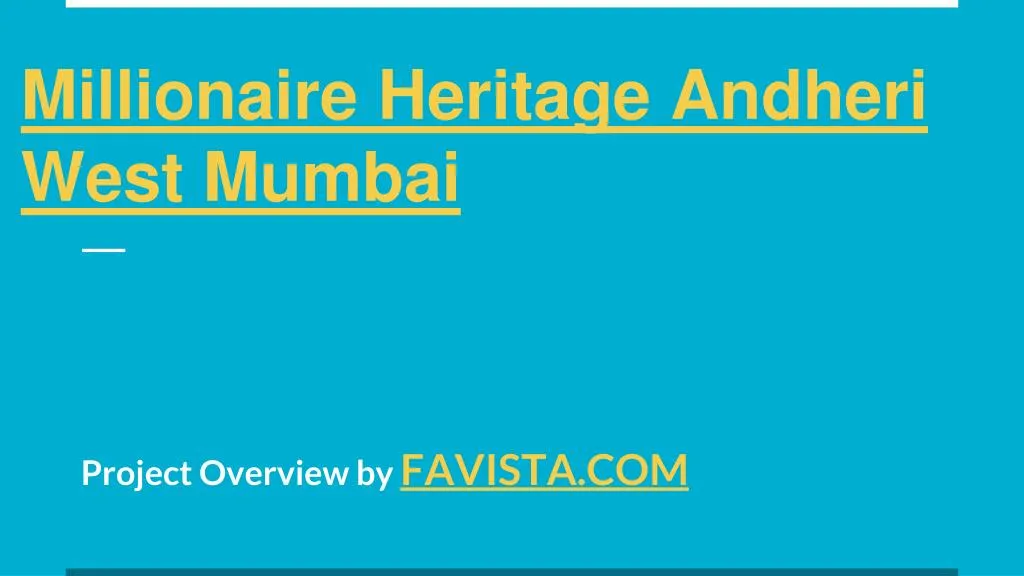 millionaire heritage andheri west mumbai