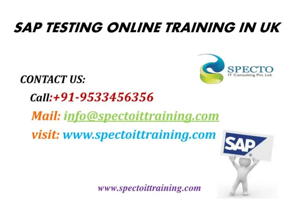 sap testing online training classes in australia