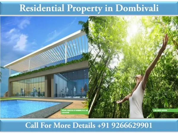 Residential Property in Dombivali@9266629901
