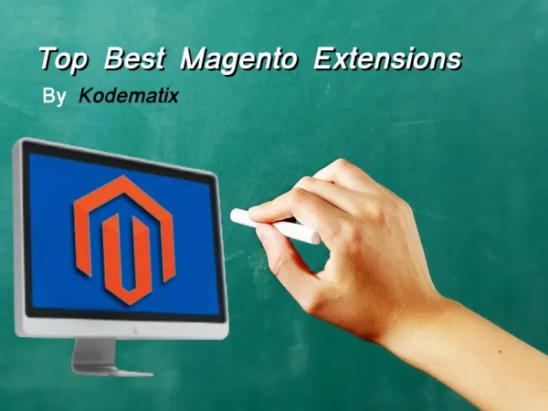 Top Best Magento Extensions