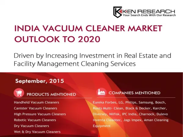 India Residential Vacuum Cleaner Market|India Non-Residential Vacuum Cleaner Market