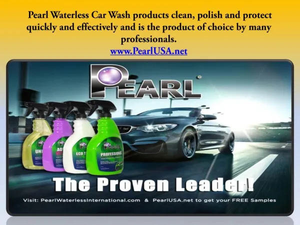 Pearl Waterless Car Wash in Xtreme Mobile.