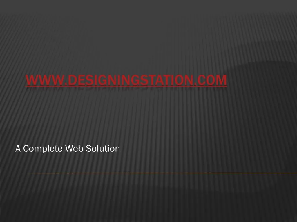 a complete web solution