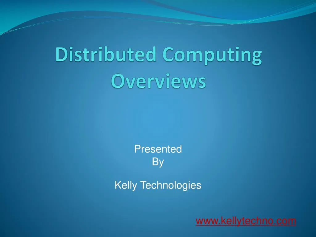 distributed computing overviews