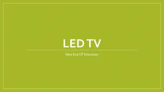LED TV - slide 1
