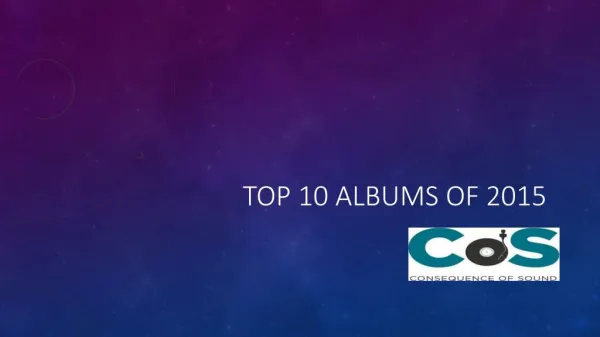 Top 10 albums of 2015